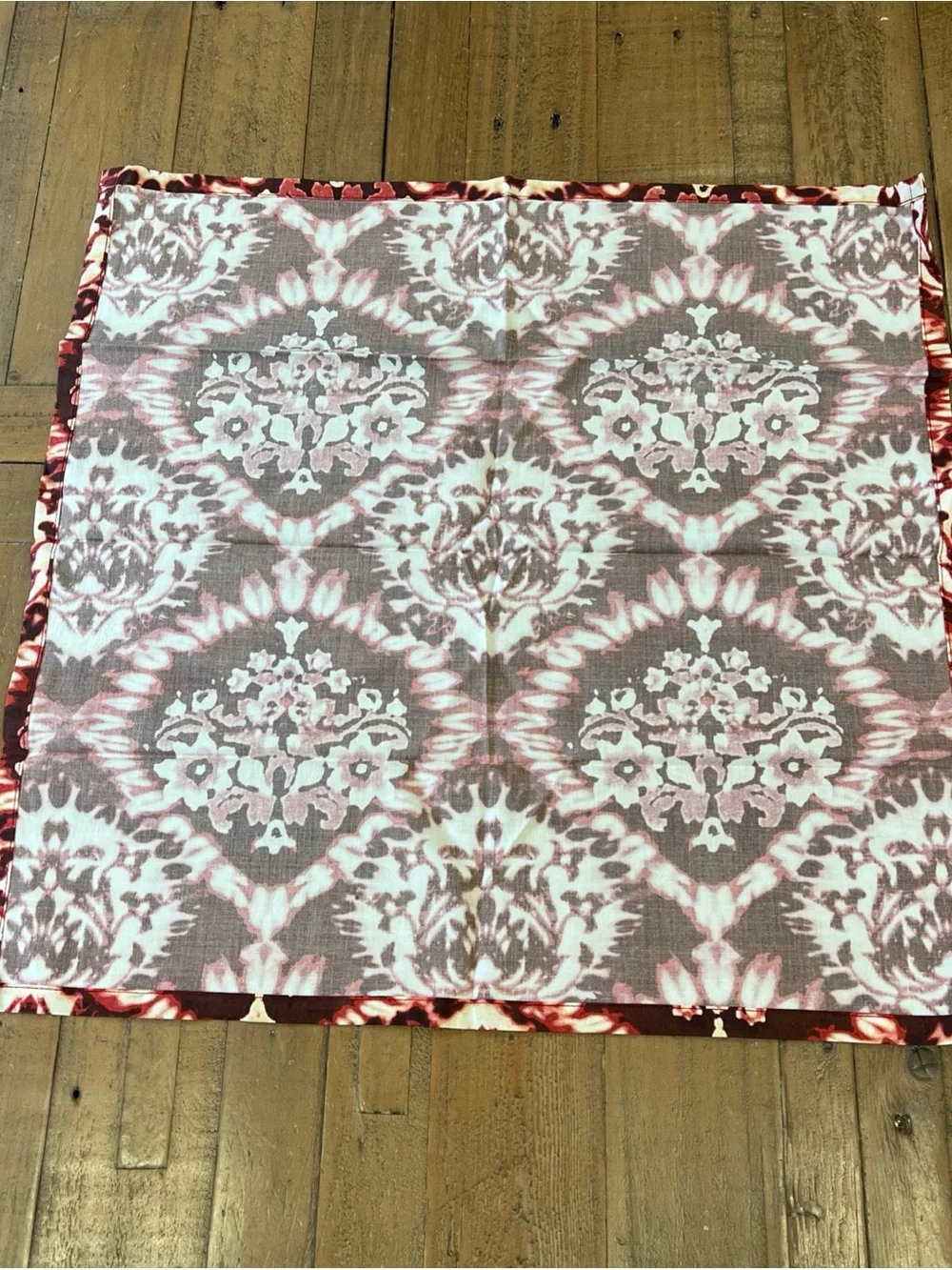 Tuckernuck Damask Printed Napkins Set Of 4 20x20 Scarlet Cream New